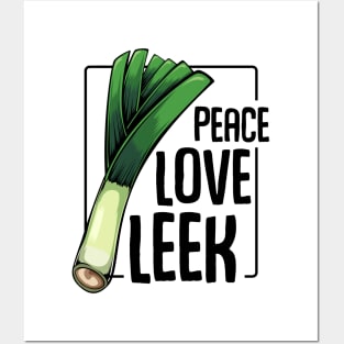 Leek Vegan Posters and Art